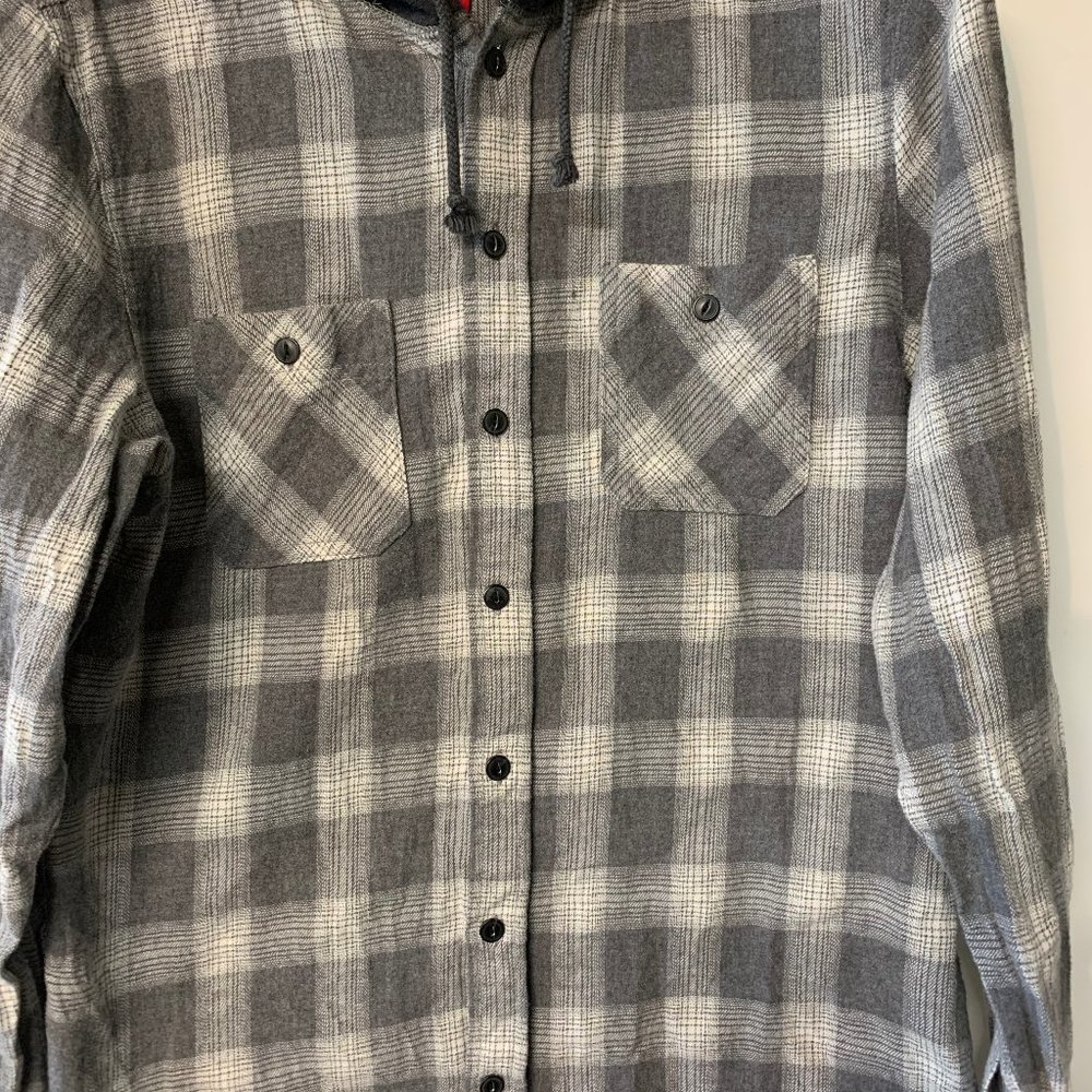 Men's Union Bay Hoodie Flannel Shirt Size Medium